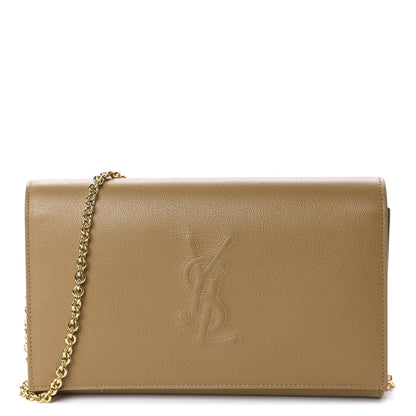 Saint Laurent Calfskin Belle de Jour Chain Clutch Beige 1 of 12