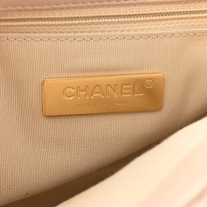 Chanel Lambskin Quilted Medium Chanel 19 Flap Beige 6 of 10