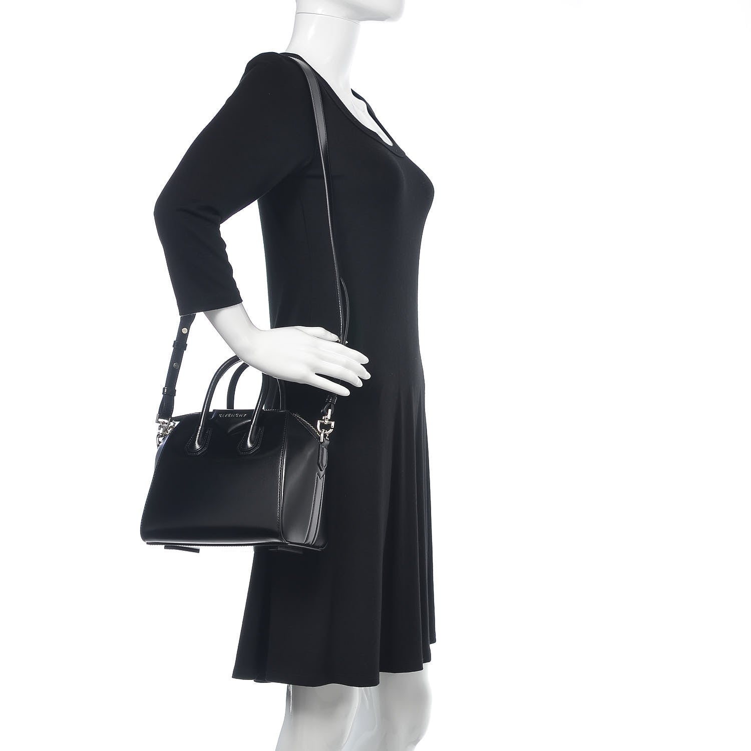 Givenchy Shiny Lord Calfskin Mini Antigona Black 2 of 10