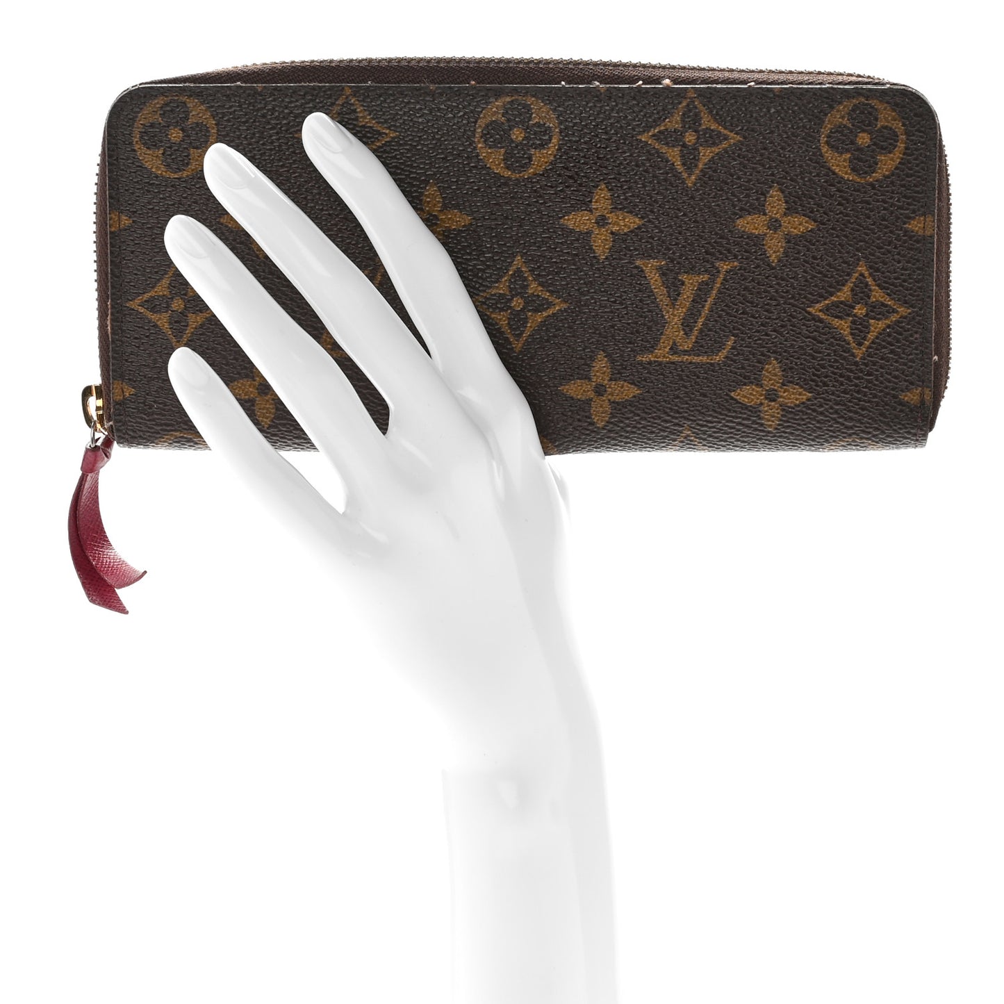 Monogram Clemence Wallet Fuchsia