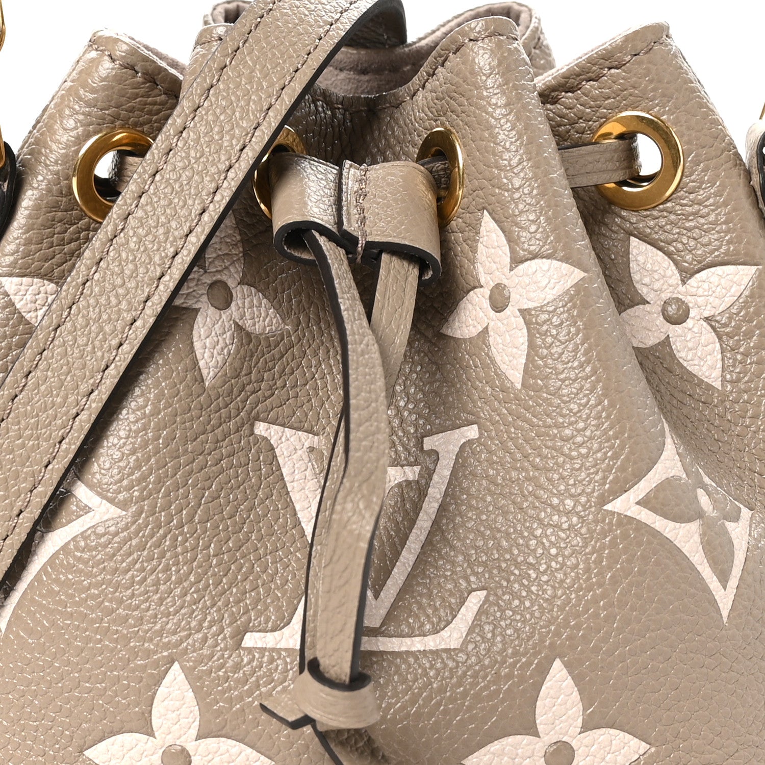 Louis Vuitton Empreinte Monogram Giant Nano Noe Tourterelle Creme 7 of 9