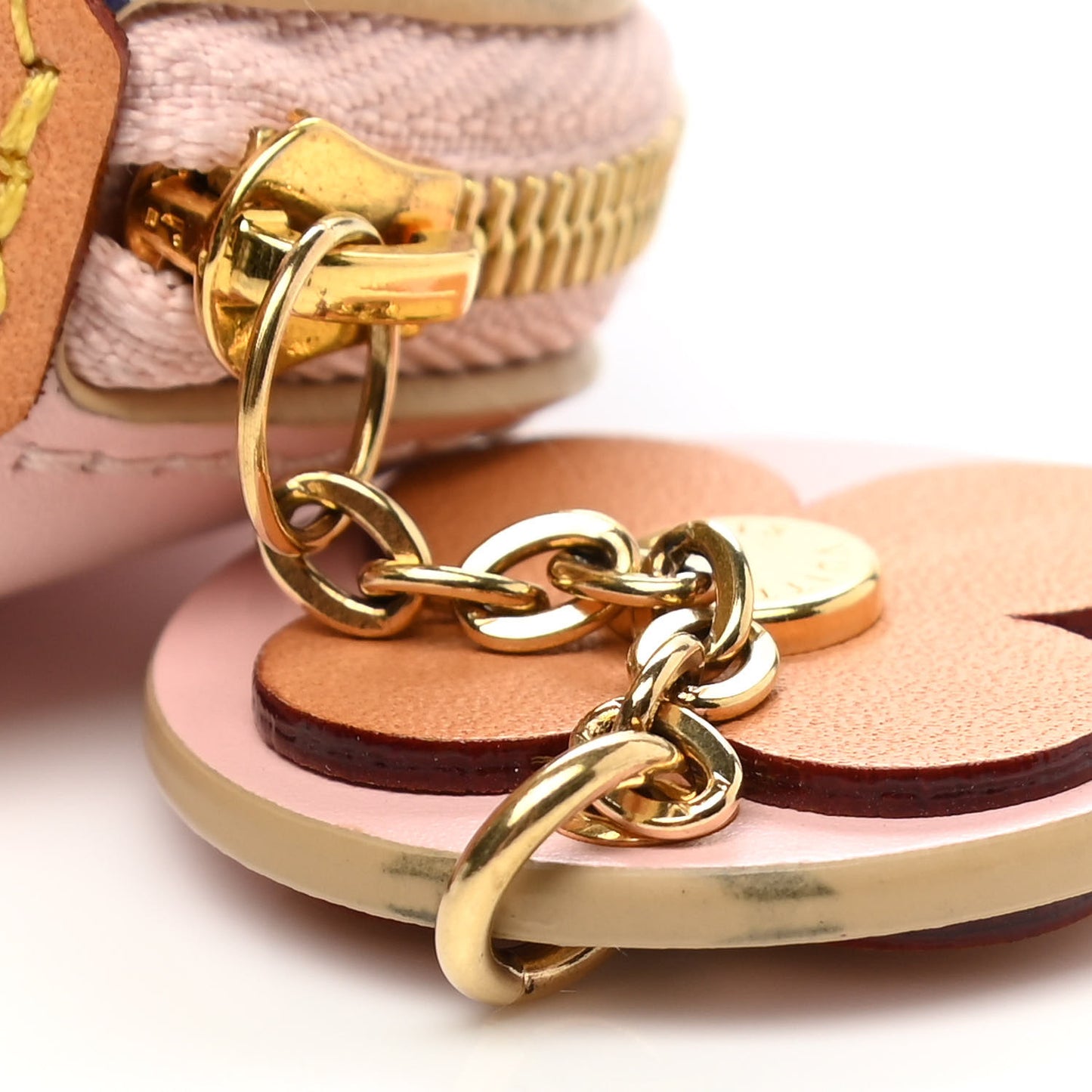 Damier Azur Elizabeth Pencil Pouch Rose Ballerine