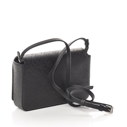 Burberry Calfskin Perforated Logo Hampshire Crossbody Black 2 of 7