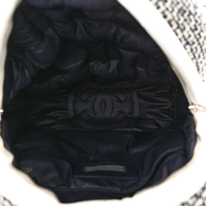 Chanel Nylon Tweed Coco Neige Small Doudoune Backpack Ivory 5 of 11