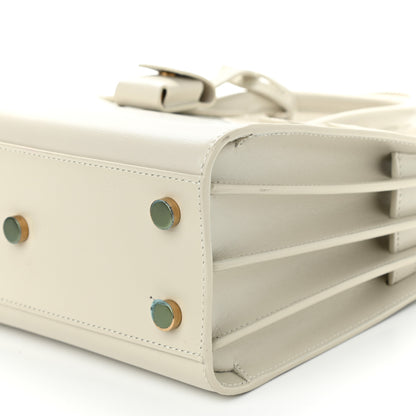 Saint Laurent Grained Calfskin Nano Sac de Jour Pearl White 7 of 10