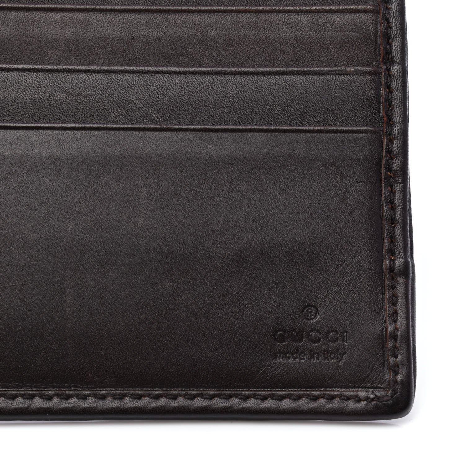 Gucci Monogram Mens Bi-Fold Wallet Brown 4 of 4