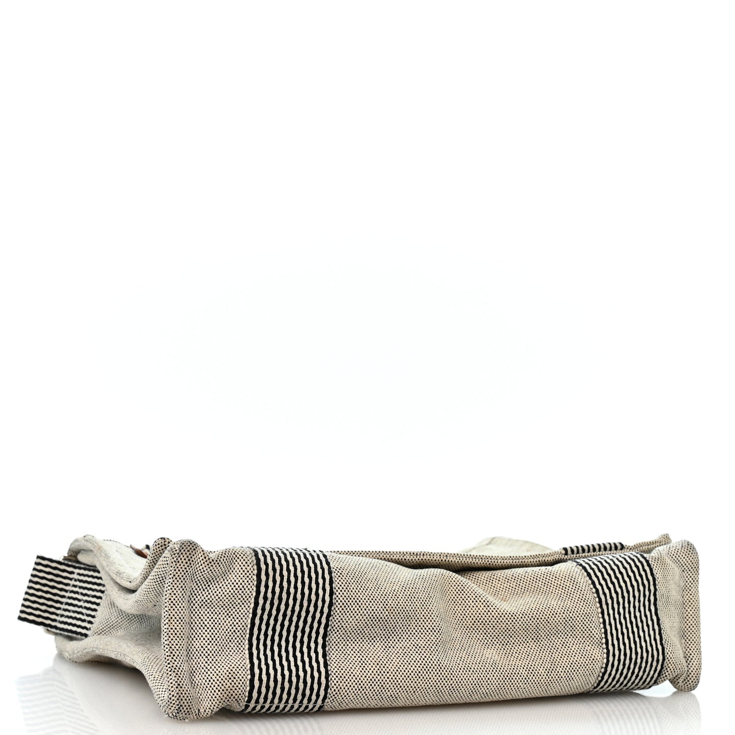 Canvas Herline Messenger Bag Ecru Black