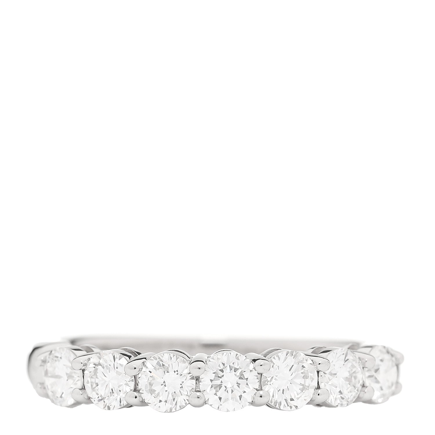Tiffany Platinum Diamond .95ctw Embrace Band Ring 56 7.5 1 of 5