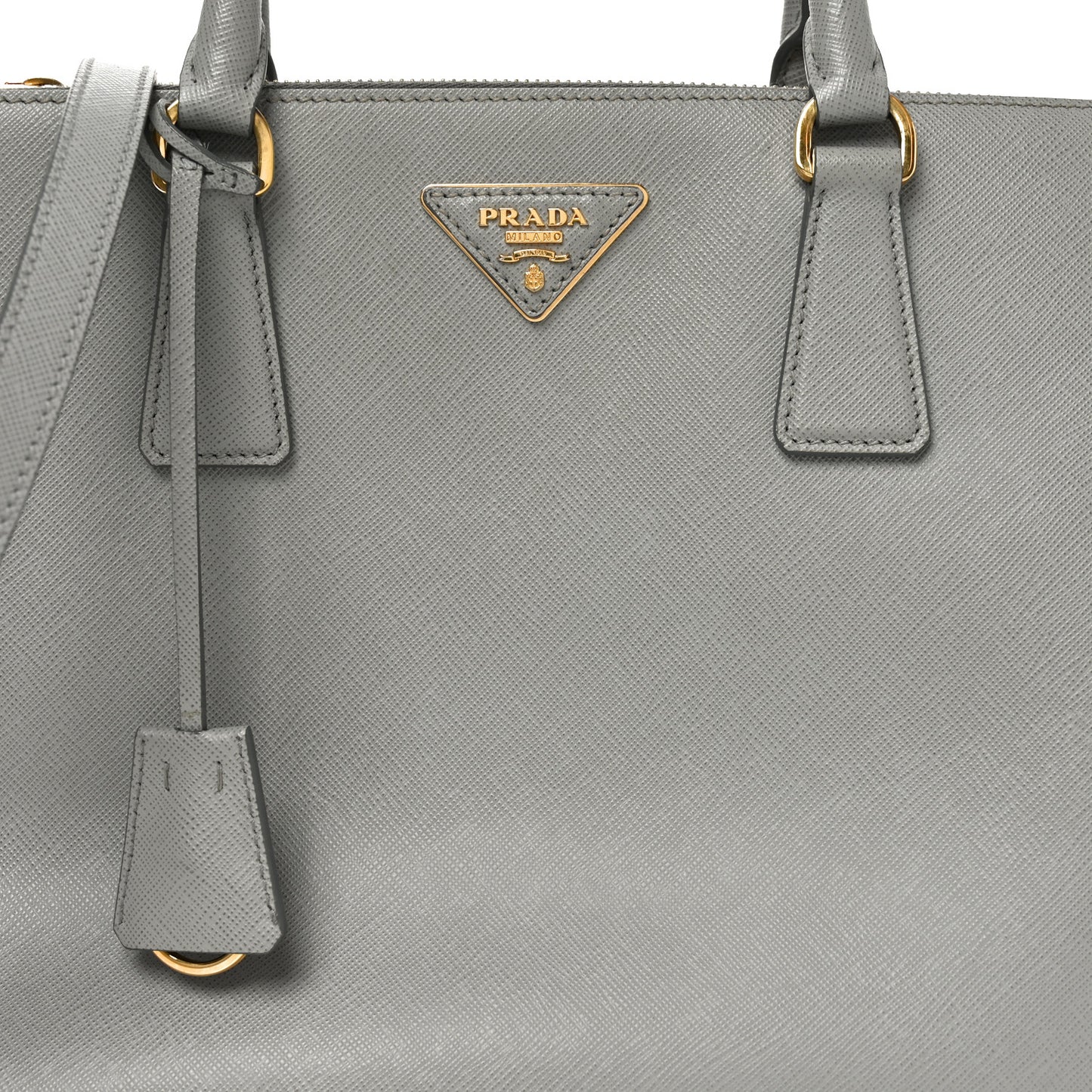 Saffiano Medium Galleria Double Zip Tote Marmo