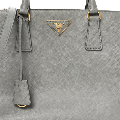 Prada Saffiano Medium Galleria Double Zip Tote Marmo 7 of 9