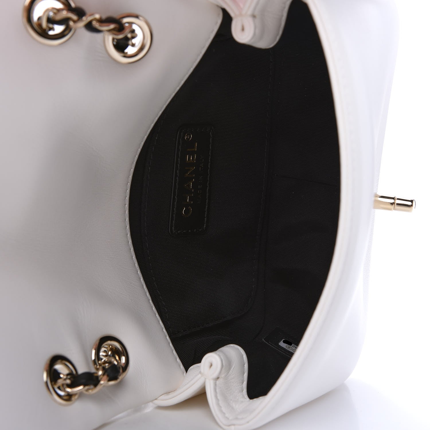 Chanel Lambskin Small Entwined Chain Flap White 5 of 11
