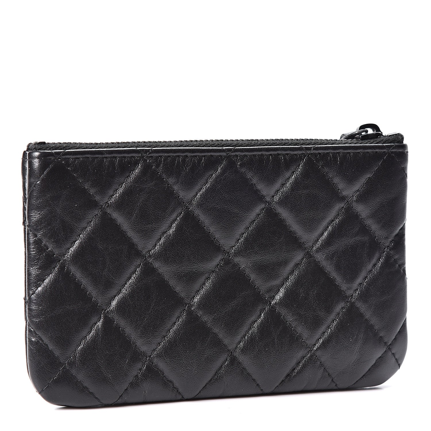 Chanel Aged Calfskin Quilted Small Reissue Cosmetic Case So Black 2 of 9