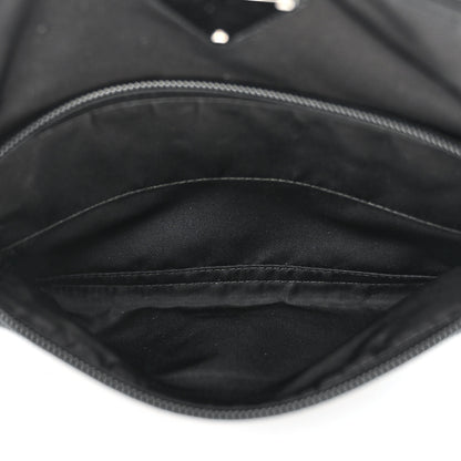 Prada Nylon Vela Flat Messenger Bag Black 6 of 13