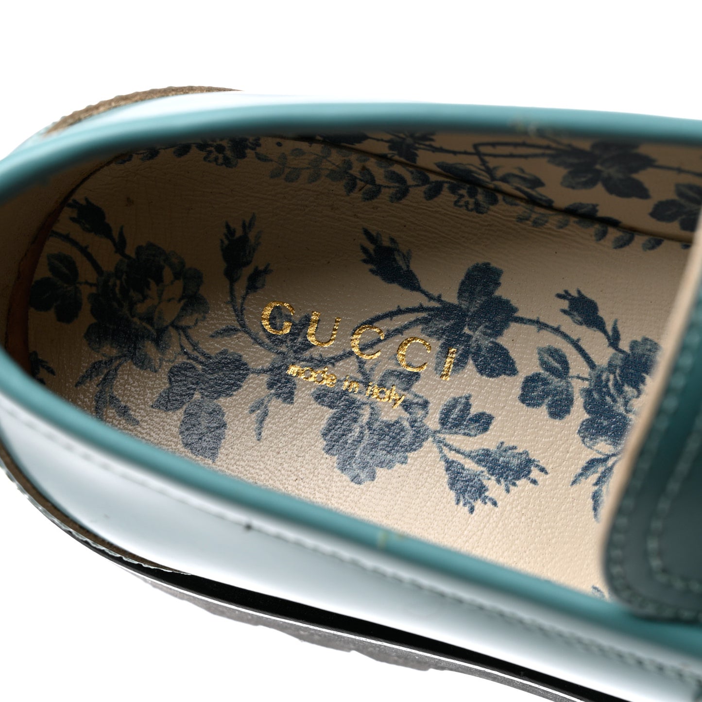 Cordovan Lux Womens Harald Horsebit 25mm Platform Loafers 38.5 Dusty Azure