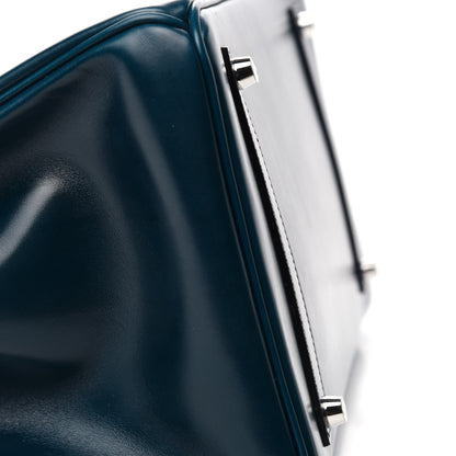 Hermes Box Guilloche Birkin 35 Bleu De Prusse 7 of 36