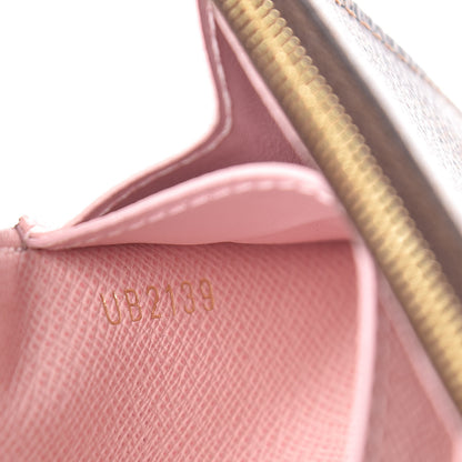 Louis Vuitton Damier Ebene Rosalie Coin Purse Rose Ballerine 7 of 8