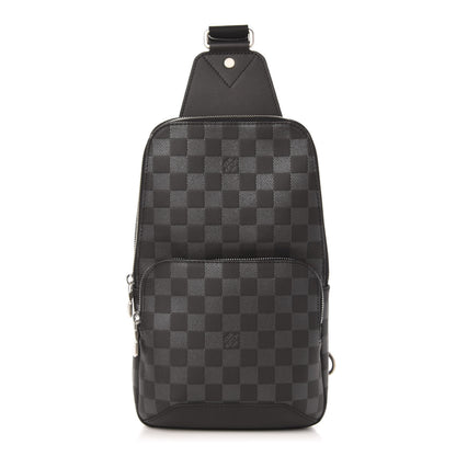 Louis Vuitton Damier Infini Avenue Sling Bag Onyx Silver 1 of 9