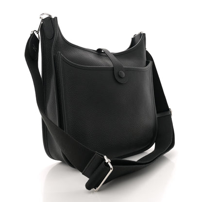 Hermes Taurillon Clemence Evelyne III PM Black 2 of 11