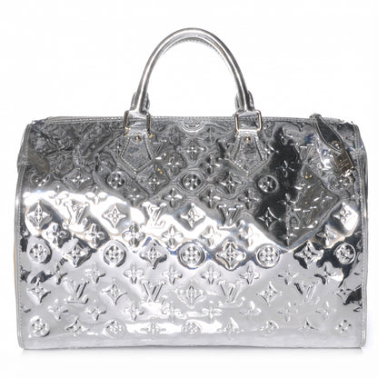 Louis Vuitton Monogram Miroir Speedy 35 Silver 1 of 7