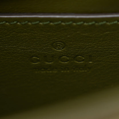 Gucci Lizard Web Mini Horsebit 1955 Shoulder Bag Green 7 of 11
