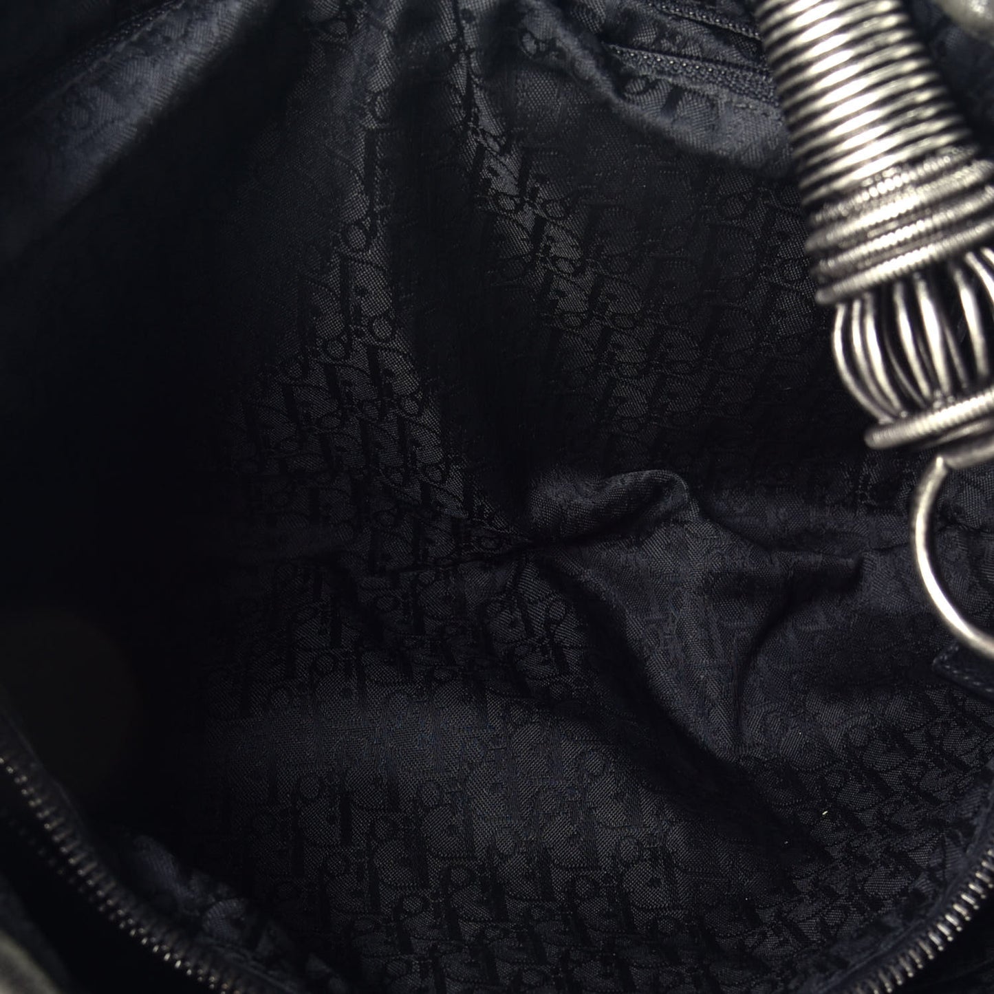 Lambskin Plisse Pleated Shoulder Bag Black