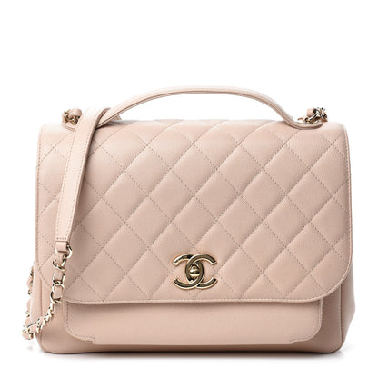 Chanel Caviar Quilted Large Business Affinity Flap Beige 1 of 12