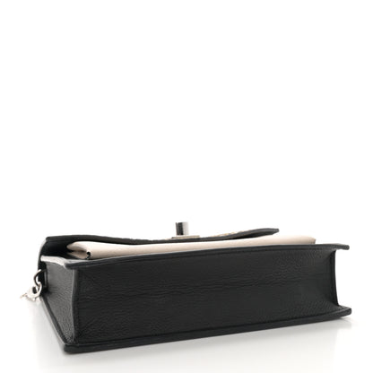 Louis Vuitton Soft Calfskin Snakeskin My Lockme Chain Pochette Black 4 of 10