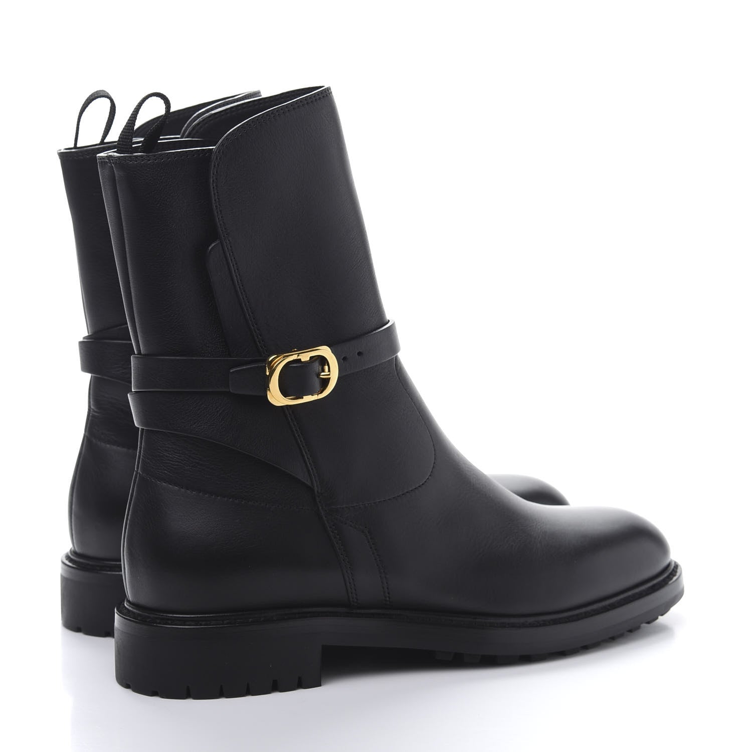 Christian Dior Calfskin Empreinte Ankle Boot 38 Black 4 of 8