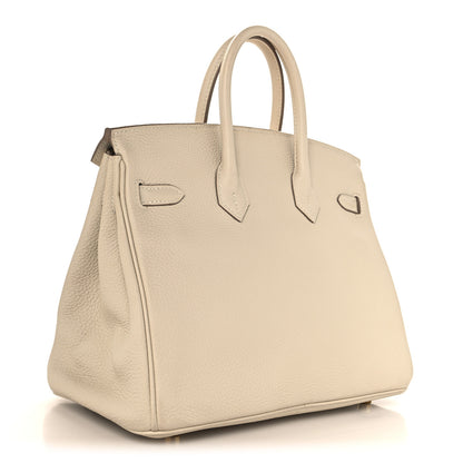 Hermes Togo Birkin 25 Craie 3 of 16
