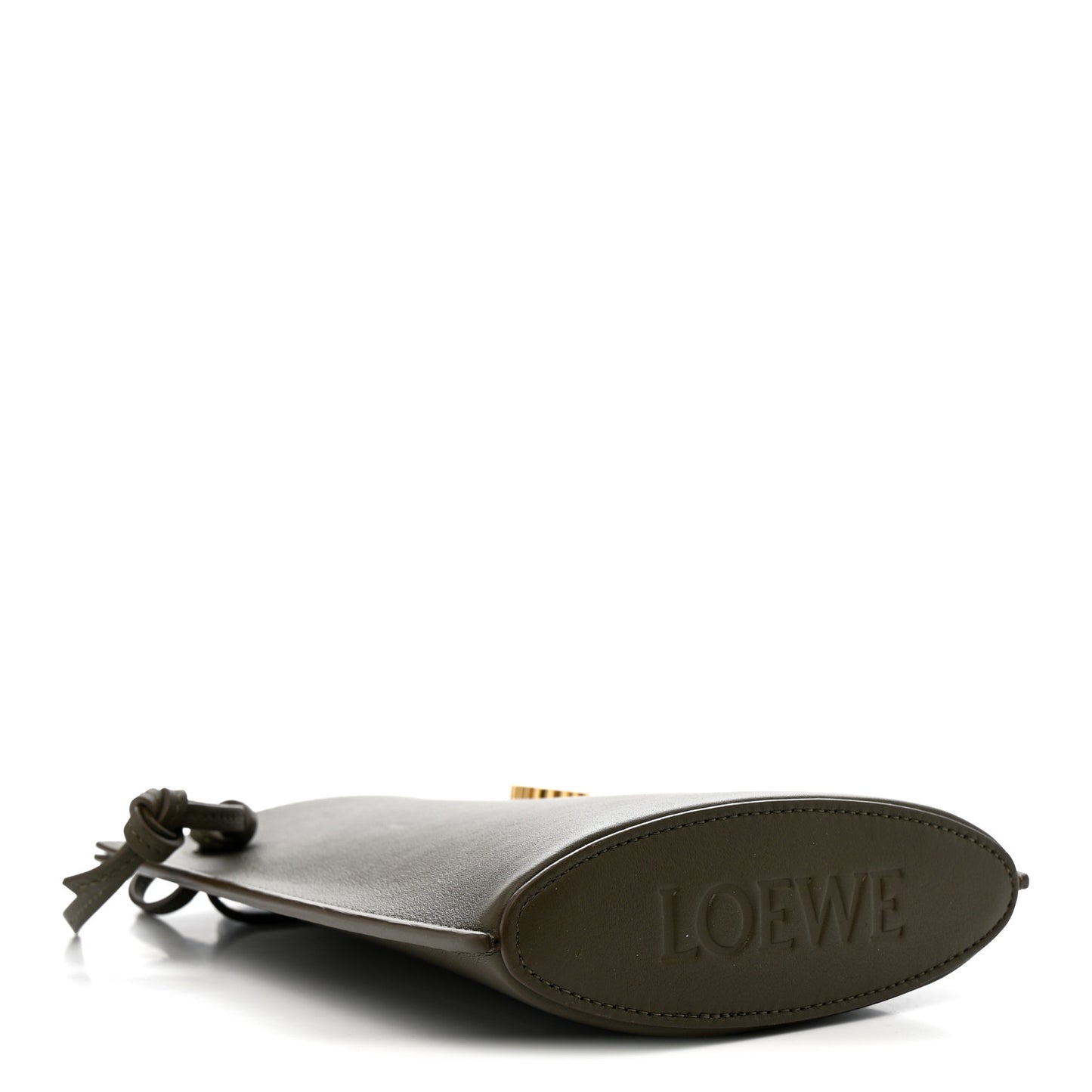 Smooth Calfskin Dice Pocket  Khaki Green