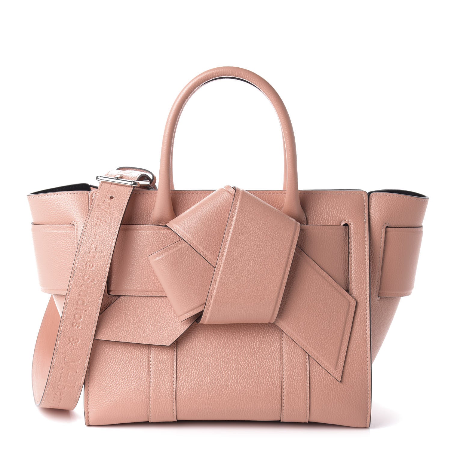 Mulberry x ACNE STUDIOS Grained Calfskin Musubi Bayswater Satchel Pink 1 of 9
