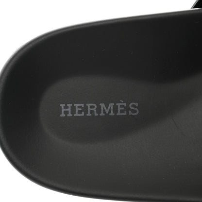 Hermes Calfskin Mens Chypre Sandals 42.5 Black 7 of 9