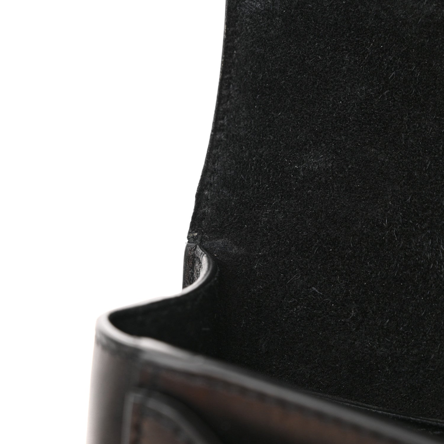 Saint Laurent Smooth Calfskin Suede Betty Stud Stripe Flap Messenger Black 12 of 14
