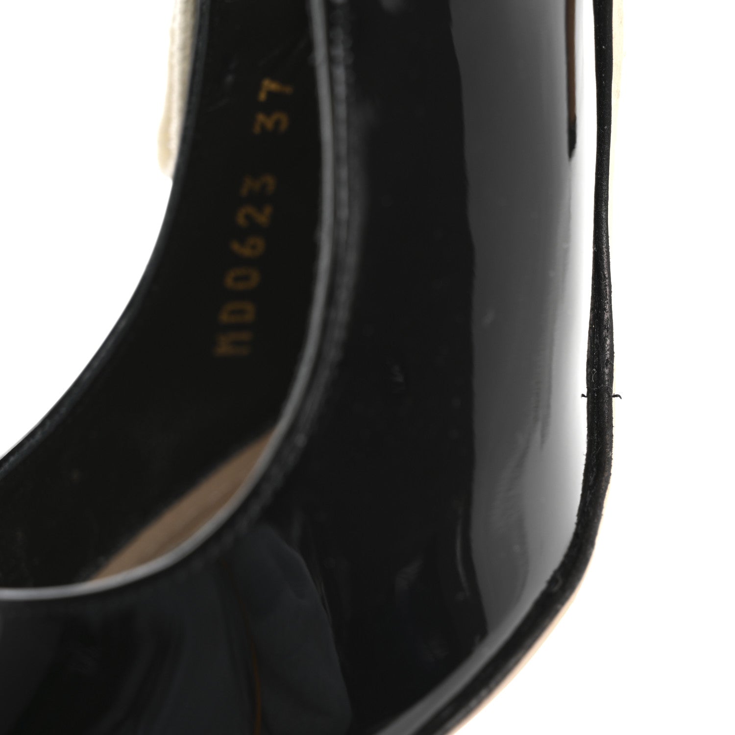 Christian Dior Patent Ribbon J'Adior Slingback 100mm Pumps 37 Black 11 of 11
