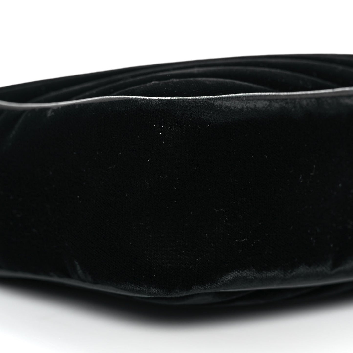 Velvet Matelasse Monogram Lou Camera Bag Black