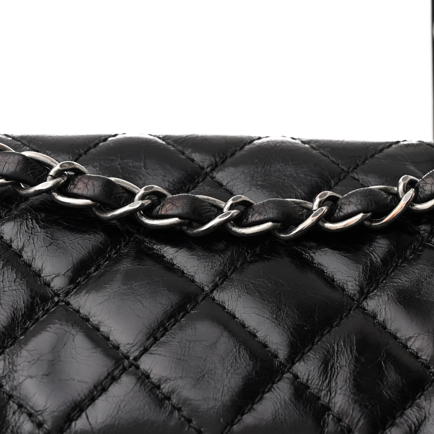 Chanel Glazed Calfskin Quilted Small Salzburg Mountain Backpack Black 8 of 11