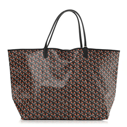 Goyard Goyardine Saint Louis Claire Voie GM Black Orange 3 of 11