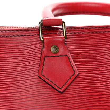 Louis Vuitton Epi Speedy 25 Castillan Red 10 of 11