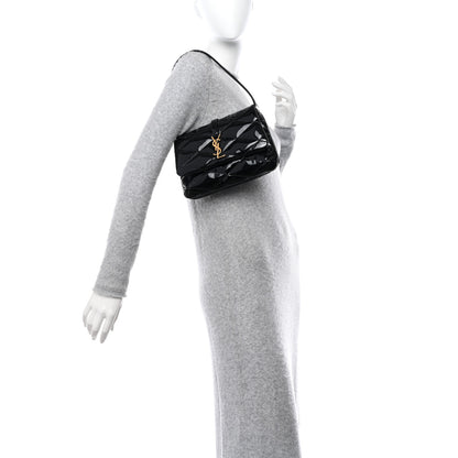 Saint Laurent SAINT LAURENT Patent Quilted Le 57 Diamond Shoulder Bag Black 2 of 13