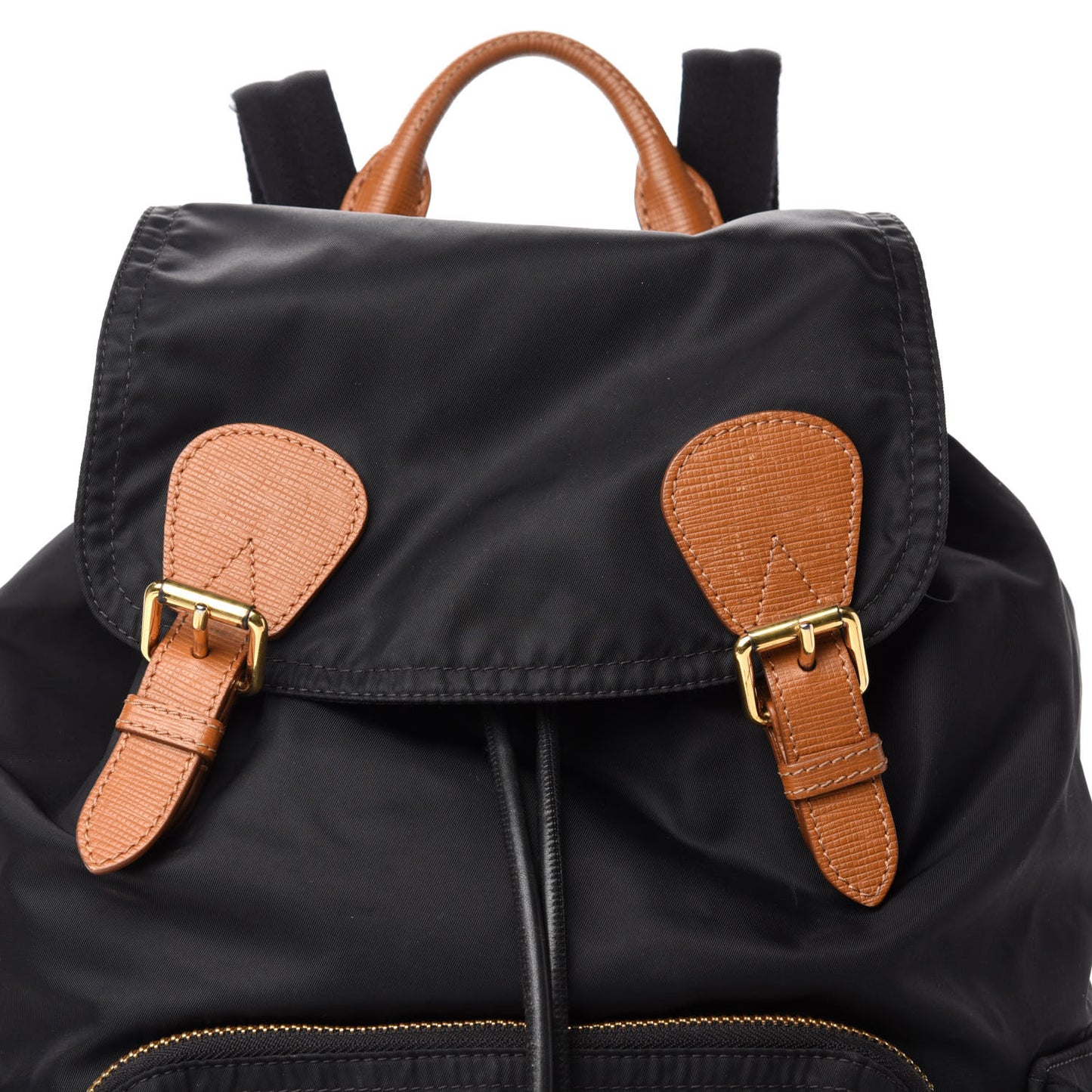 Nylon Large Rucksack Backpack Black