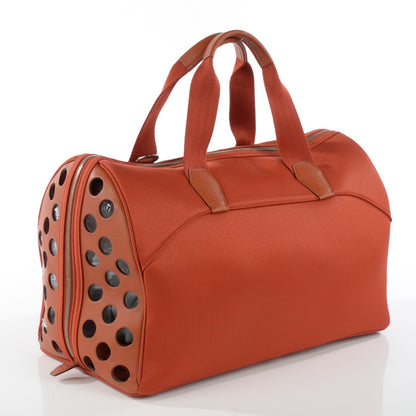 Hermes Buffle Toile Sac A Chien TouTou Brique Potiron 5 of 11