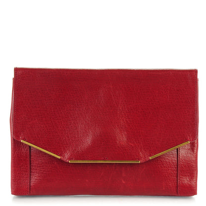 Lanvin Calfskin Miss Sartorial Envelope Clutch Bordeaux 1 of 7