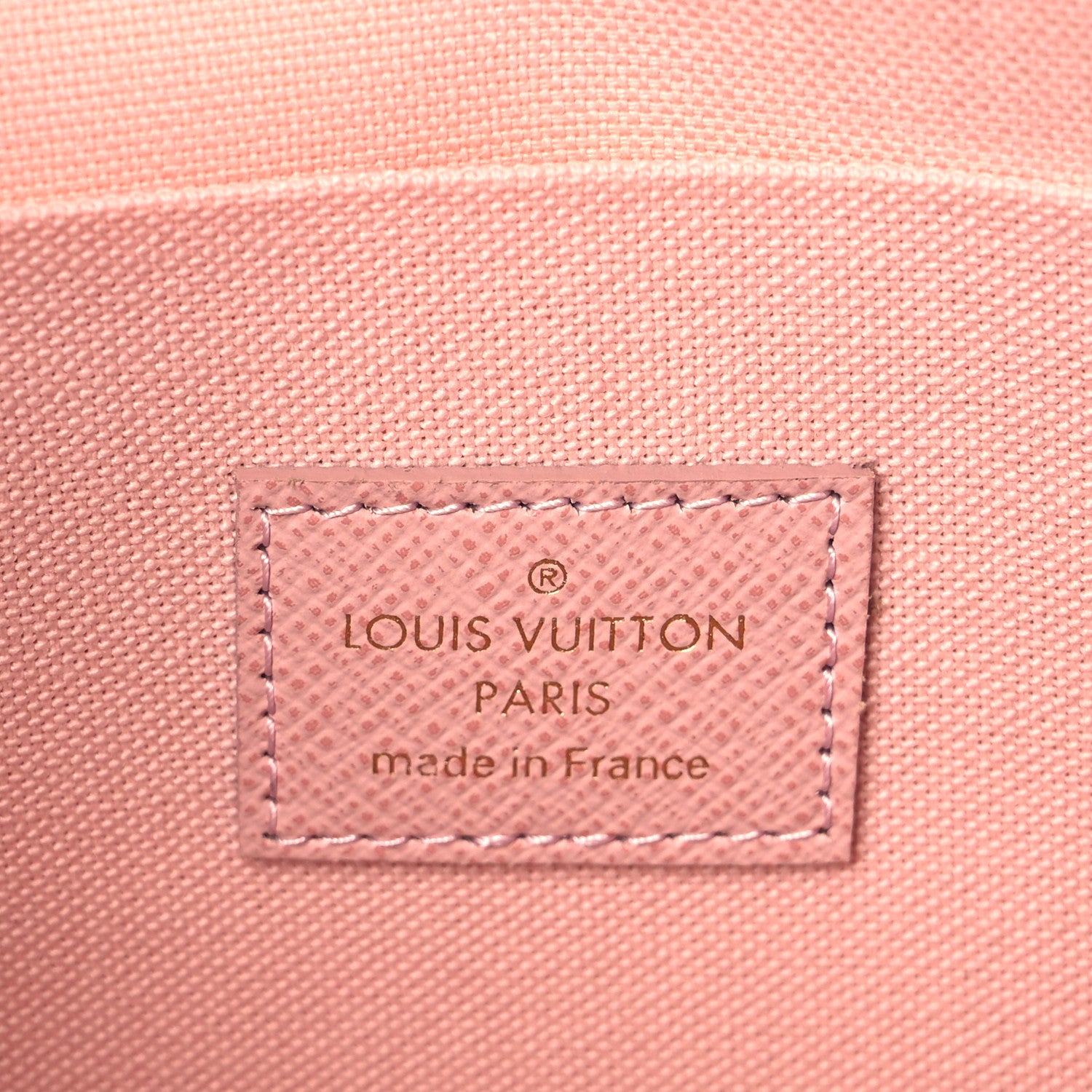 Louis Vuitton Damier Azur Pochette Felicie Chain Wallet Rose Ballerine 6 of 9