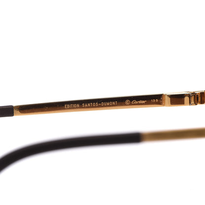 Cartier Santos Dumont Aviator Sunglasses A08A90F Gold 6 of 8