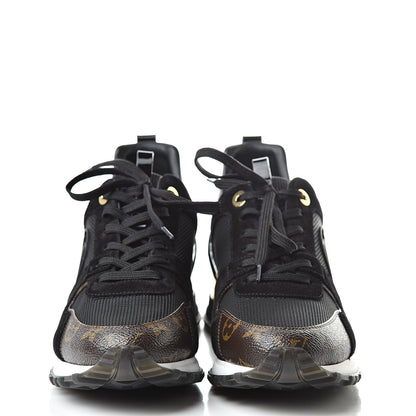 Louis Vuitton Suede Monogram Run Away Sneakers 40 Black 2 of 7