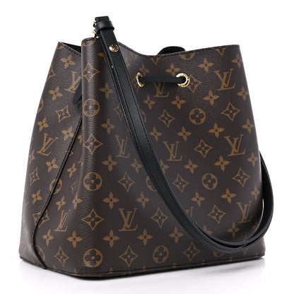 Louis Vuitton Monogram Neonoe MM Black 3 of 9