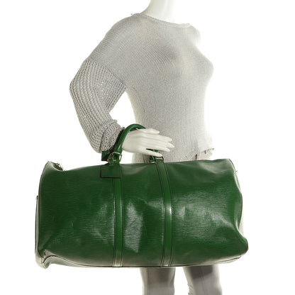 Louis Vuitton Epi Keepall 55 Borneo 2 of 7