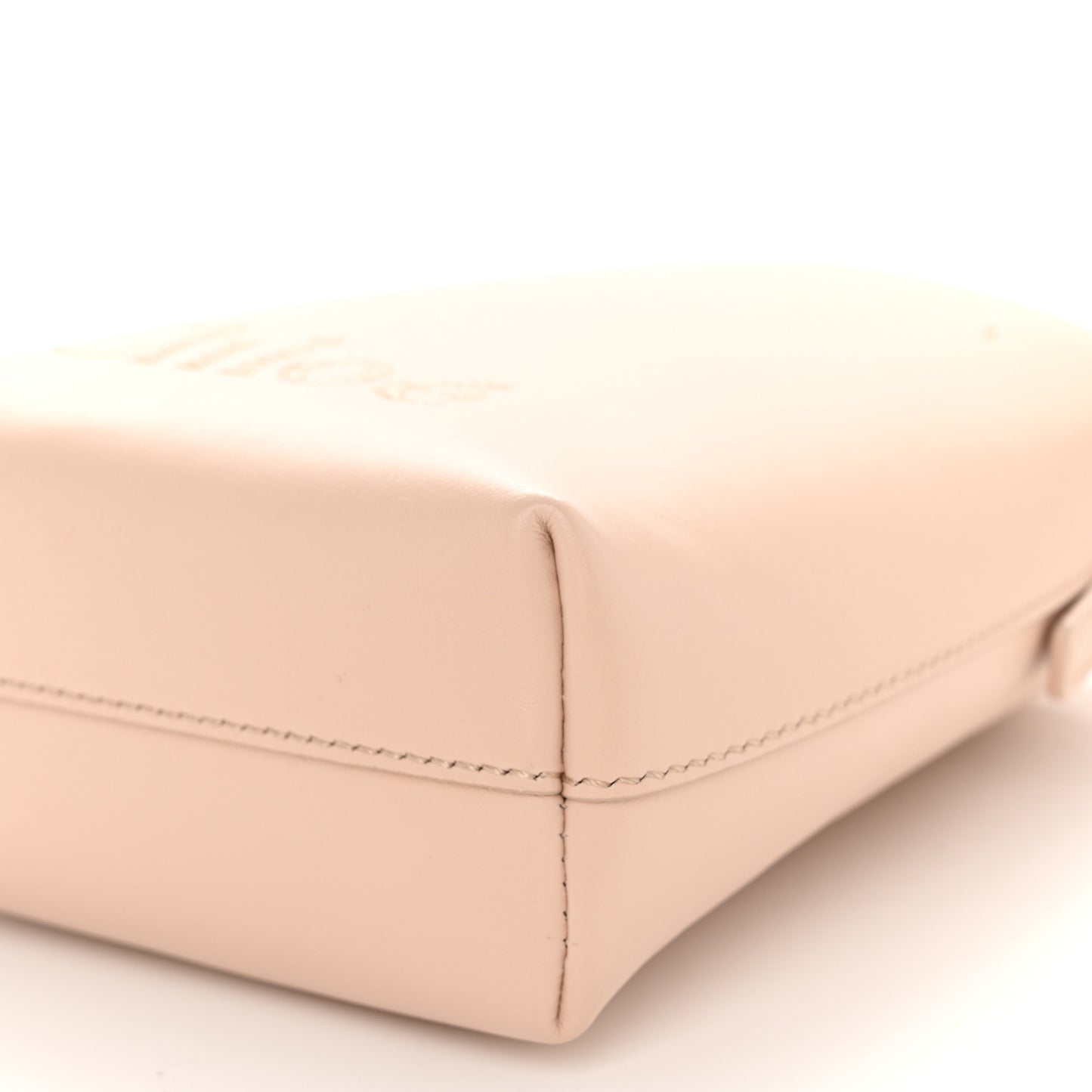 Shiny Calfskin Micro Sense Tote Bag Cement Pink