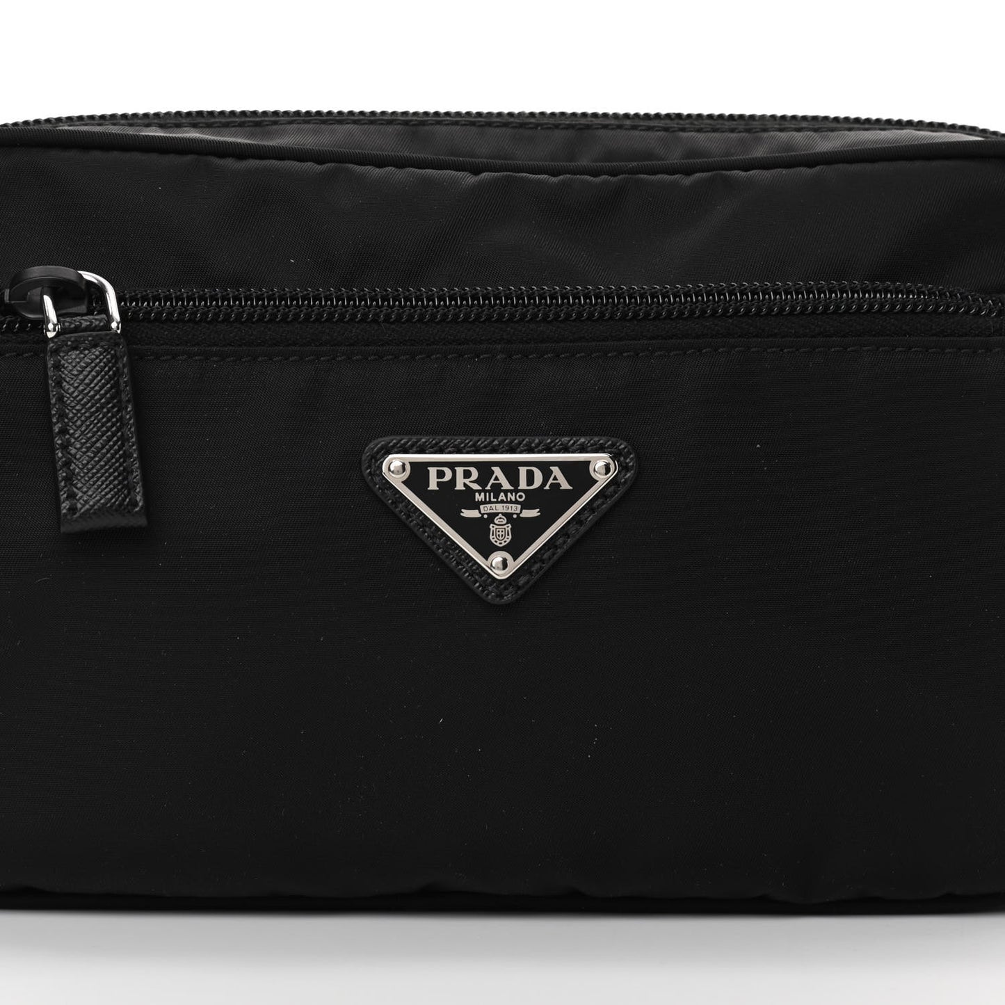 Re-Nylon Saffiano Belt Bag Black