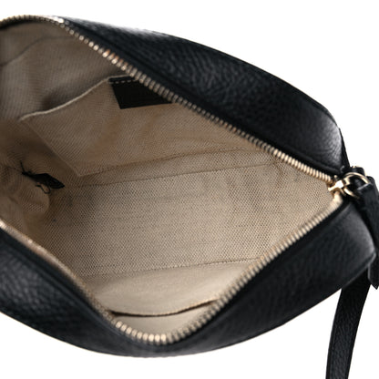 Gucci Dollar Calfskin Bi-Color Small Soho Disco Bag Mystic White Black 5 of 11